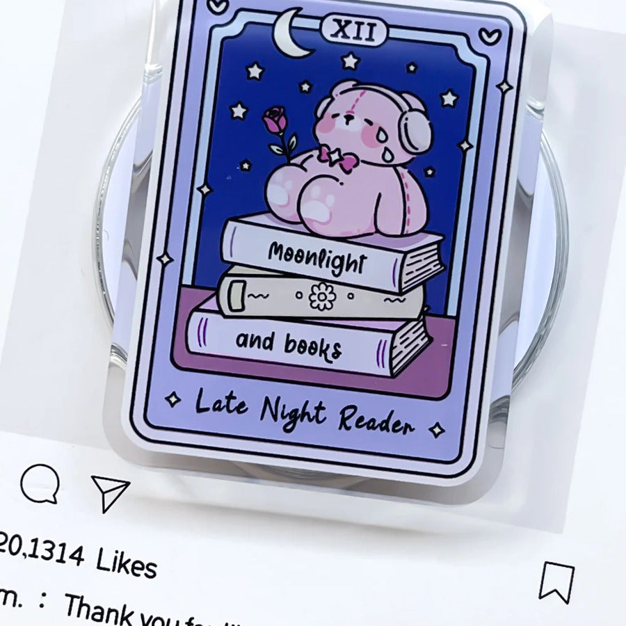 Late Night Reader tarot design