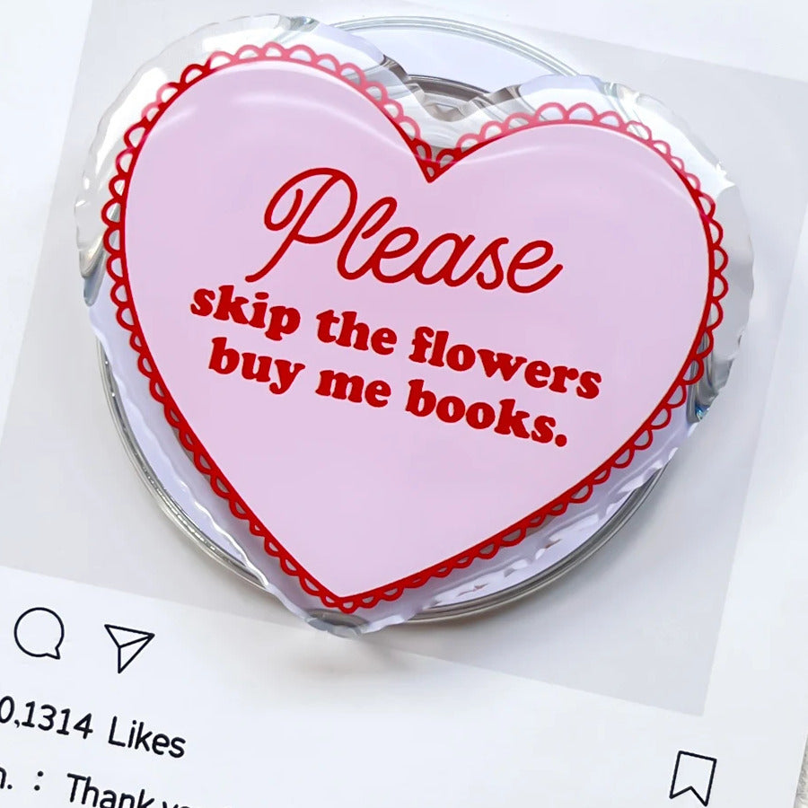 Skip the Flowers heart design